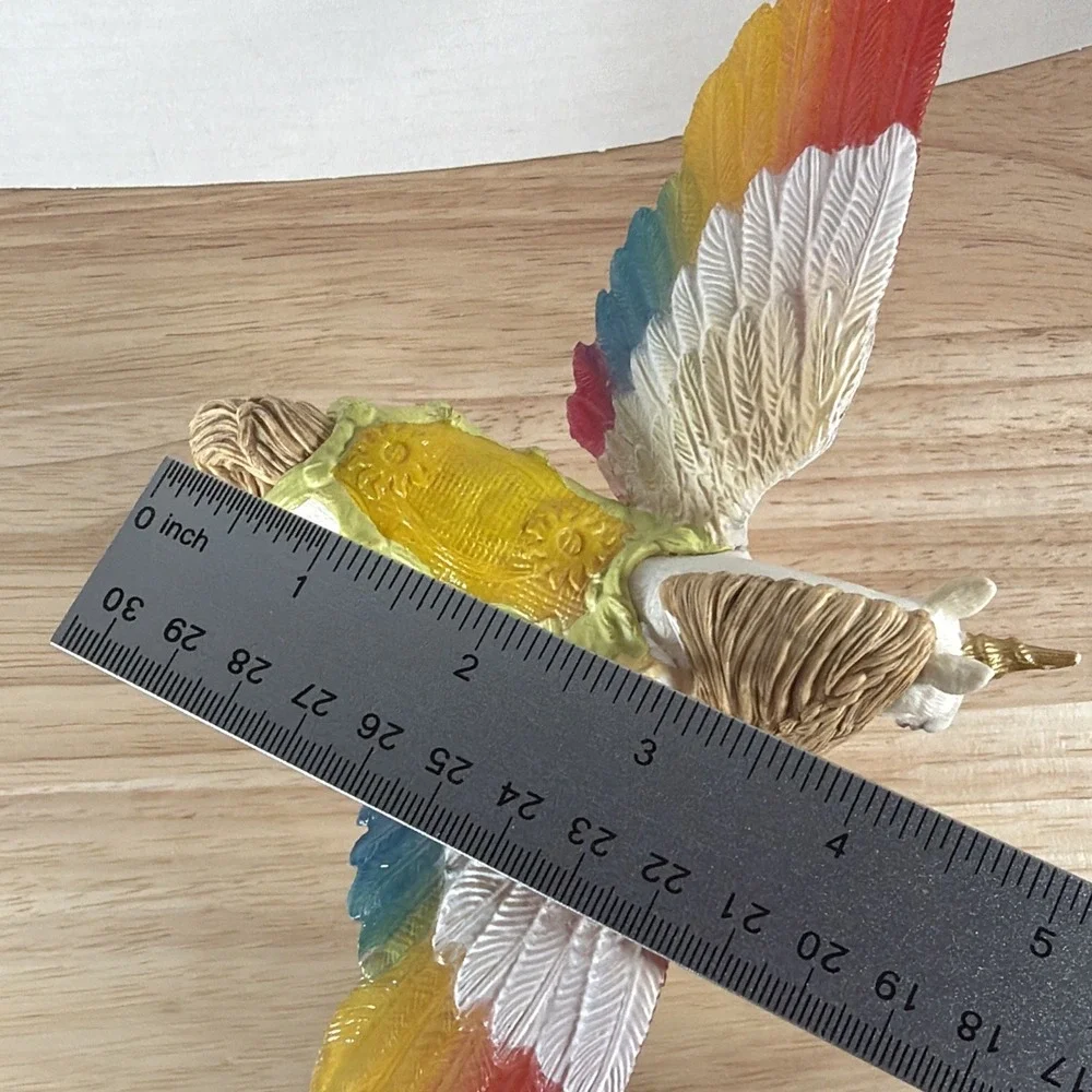2013 Schleich Bayala Rainbow Winged Unicorn Pegasus Glitter Figurine Toy